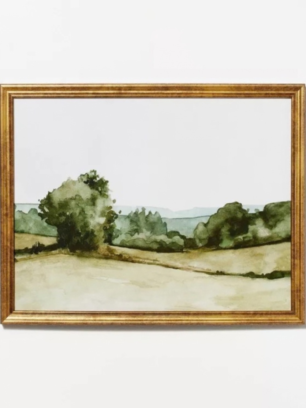 14" x 11" Rolling Hills Framed Wall Canvas Green - Threshold™ designed with Stud